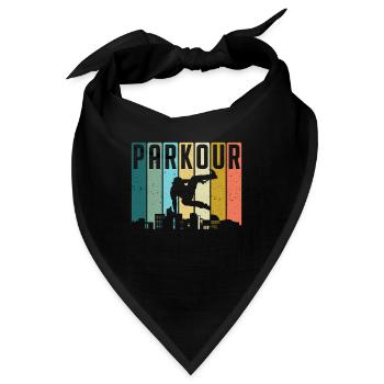 Free Running Bunter Free Runner Parkour - Bandana - Schwarz - Vorne