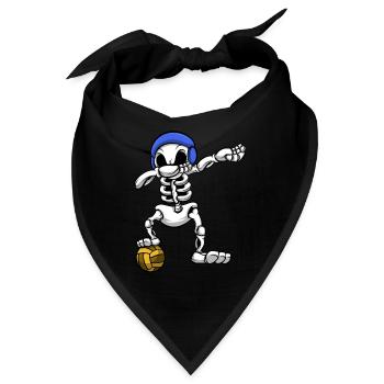 Wasserball-Teamplayer Dabbing Skeleton Wassersport - Bandana - Schwarz - Vorne
