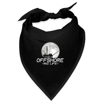 Off Shore Rig Life - Bandana - Schwarz - Vorne