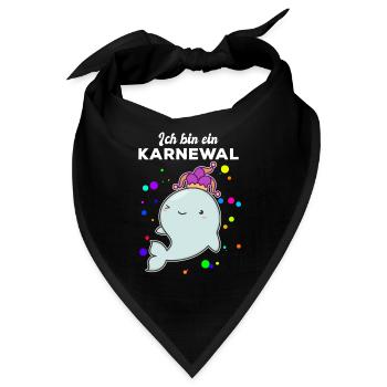 Karnewal Kölner Karneval Fasnacht Konfetti Köln - Bandana - Schwarz - Vorne