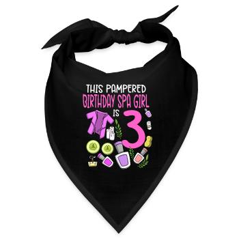 Spa Geburtstag für Mädchen 3. Spa Geburtstagsfeier - Bandana - Schwarz - Vorne