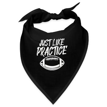Just Like Practice American Football - Bandana - Schwarz - Vorne