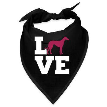 Whippet - Bandana - Schwarz - Vorne