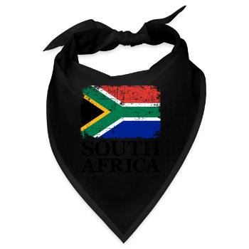 Südafrika - Bandana - Schwarz - Vorne
