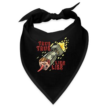 WAHRE LÜGEN - Bandana - Schwarz - Vorne