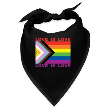 LOVE IS LOVE - Bandana - Schwarz - Vorne