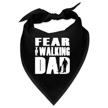 FEAR the walking DAD Gassi gehen mit dem Hund - Bandana - Schwarz - Vorne