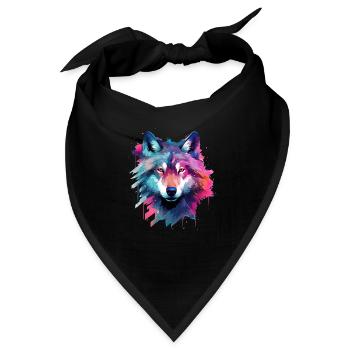 wolf galaxy - Bandana - Schwarz - Vorne