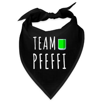 Pfefferminz Likör Pfeffi Vatertag Sauf - Bandana - Schwarz - Vorne