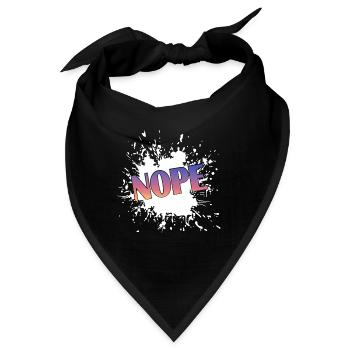 Nope, Nope not today - Bandana - Schwarz - Vorne
