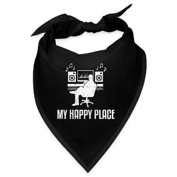 Tontechniker Sound Audio Engineer - Bandana - Schwarz - Vorne