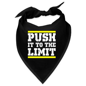 Push It To The Limit Training Fitness - Bandana - Schwarz - Vorne