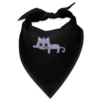 FREAKY CAT - Bandana - Schwarz - Vorne