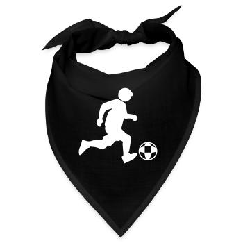 Fussballer Fussball - Bandana - Schwarz - Vorne