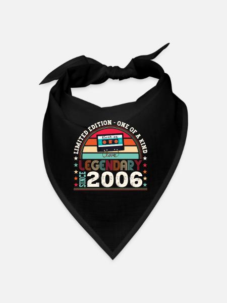 Legendary 2006 16th Birthday Gift Men - Fun - Bandana - black - Front
