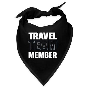 Travel Team - Bandana - Schwarz - Vorne