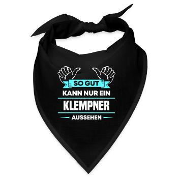 Klempner Design für stolze Handwerker - Bandana - Schwarz - Vorne