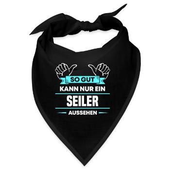 Seiler Design für stolze Handwerker - Bandana - Schwarz - Vorne