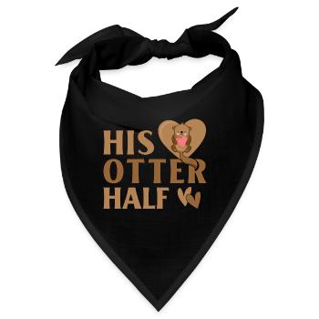 His Otter Half - Bandana - Schwarz - Vorne