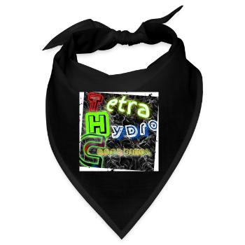 Tetra Hydro Cannabinol (THC) - Abbild - 2023 - Bandana - Schwarz - Vorne