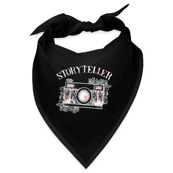 Photography Camera Lens - Bandana - Schwarz - Vorne