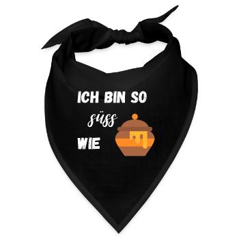 Ich bin so süss wie Honig - Bandana - Schwarz - Vorne