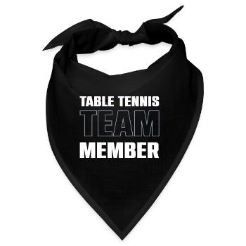 Table Tennis Team - Bandana - Schwarz - Vorne