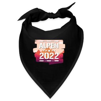 Alpen 2022 - Bandana - Schwarz - Vorne