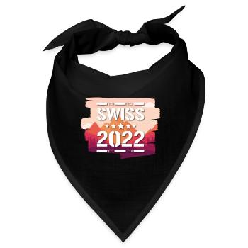 Swiss 2022 - Bandana - Schwarz - Vorne