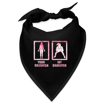 Deine Tochter, meine Tochter - Bandana - Schwarz - Vorne