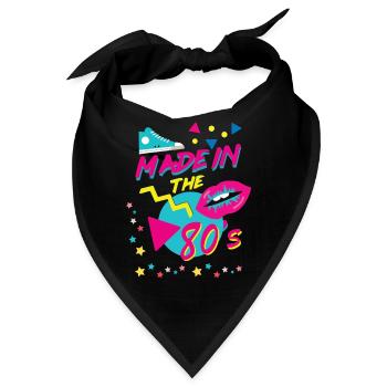 made in 80s - Bandana - Schwarz - Vorne