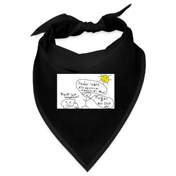 Stein_ist_der_bessere_Kanzler - Bandana - Schwarz - Vorne