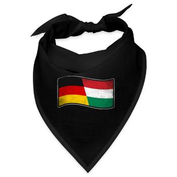 Ungarn Design für stolze Deutsch-Ungaren - Bandana - Schwarz - Vorne