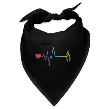 Zange Puls Herzschlag Werkzeug - Bandana - Schwarz - Vorne