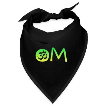 Om Namaste - Bandana - Schwarz - Vorne