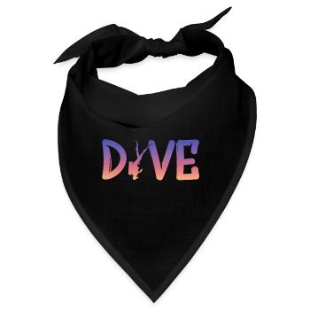 Dive, Diver, Scuba Diving - Bandana - Schwarz - Vorne