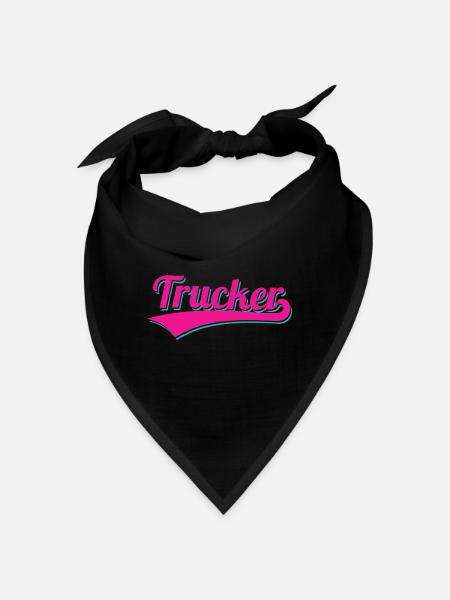 Logo du camionneur - Bandana - noir - Devant