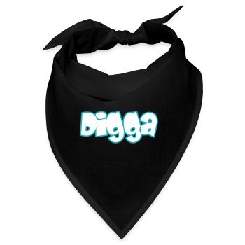 Digga - Bandana - Schwarz - Vorne