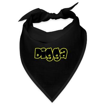 Digga - Bandana - Schwarz - Vorne