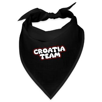 Croatia Team - Bandana - Schwarz - Vorne