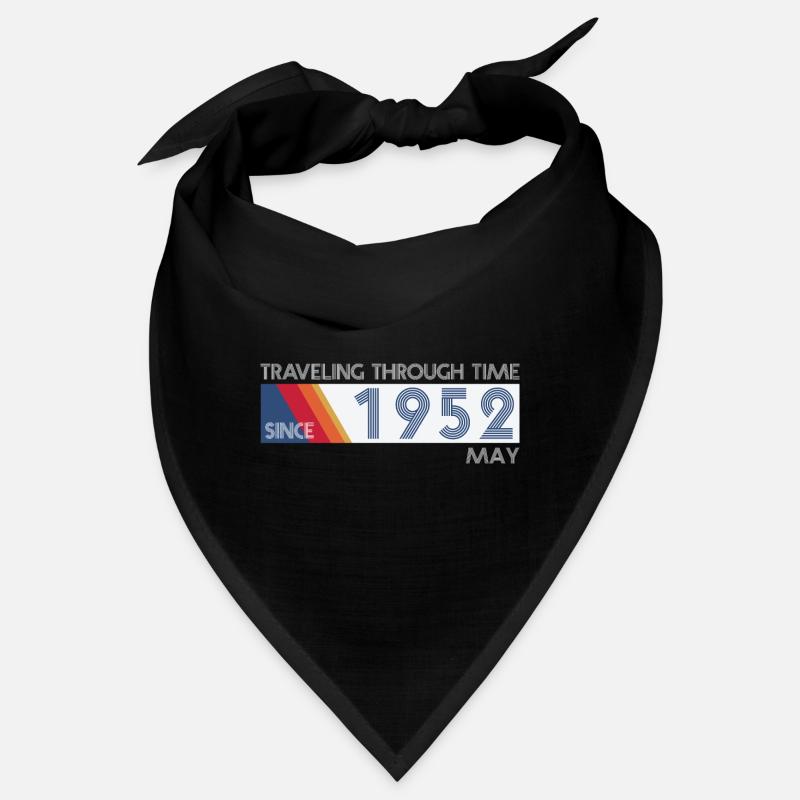 Conception drôle d'anniversaire de voyage dans le temps mai 1952 Bandana