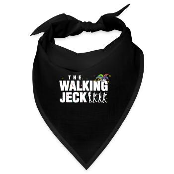 Karneval, Faschin, The walking Jeck, Party - Bandana - Schwarz - Vorne