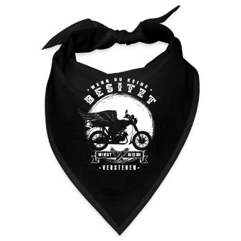 Ostmoped, 50ccm S51 Simmi Wenn du keine Besitzt .. - Bandana - Schwarz - Vorne