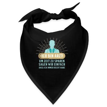 Immer Recht - Medizin - Bandana - Schwarz - Vorne