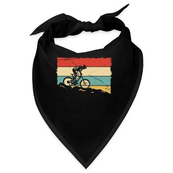 MTB Downhill, Mountainbike Radfahrer, Outdoorsport - Bandana - Schwarz - Vorne