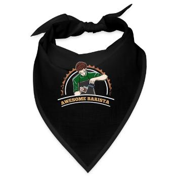 Awesome Barista - Barista - Bandana - Schwarz - Vorne