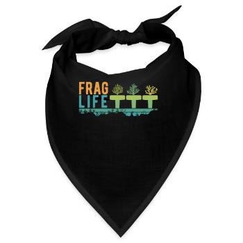 Frag Life Korallen Aquarium & Aquarist, Salzwasser - Bandana - Schwarz - Vorne