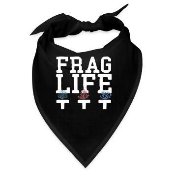 Frag Life Korallen Aquarium & Aquarist, Salzwasser - Bandana - Schwarz - Vorne