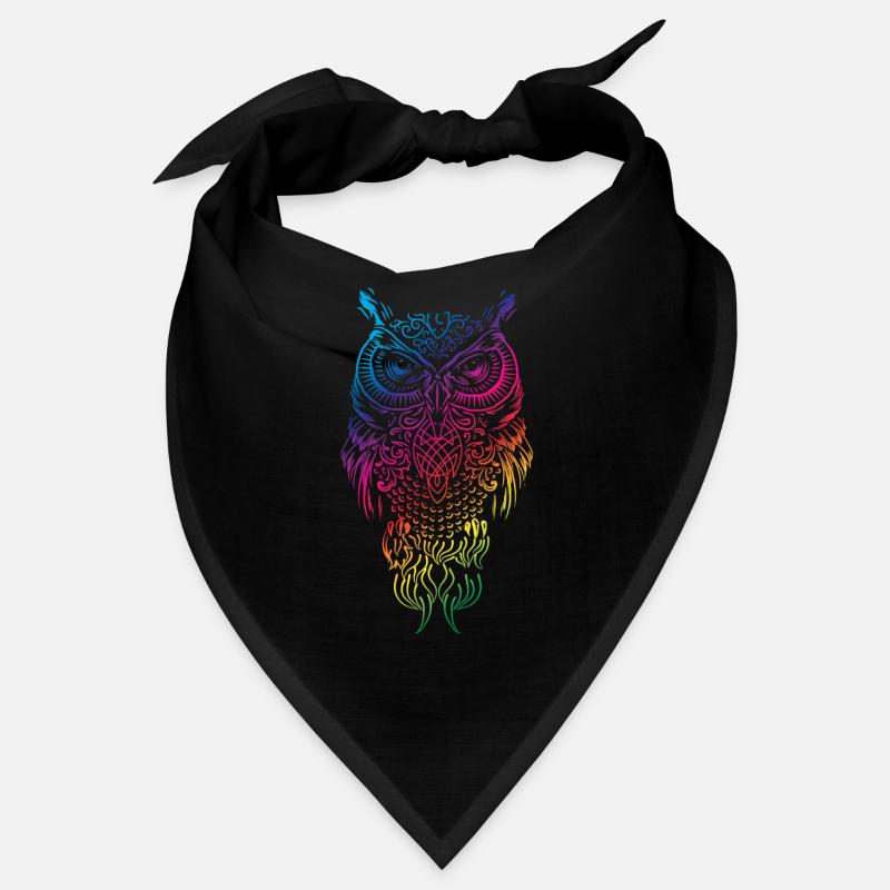 Owl and eagle owl staring at you Bandana