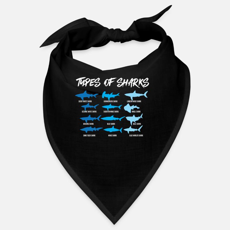 Requin Espèces de sharks, requin-marteau,bâche Bandana